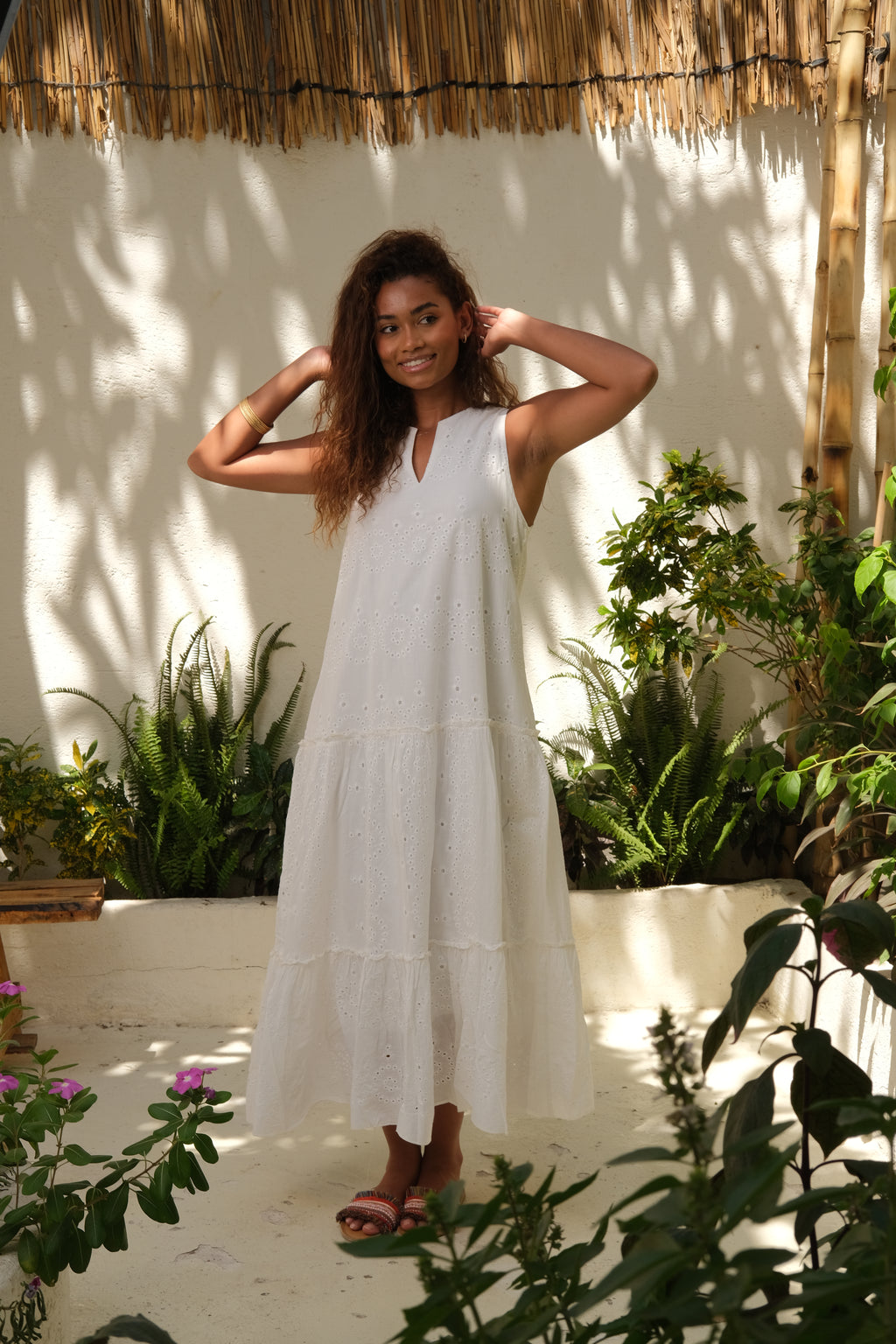 white dress