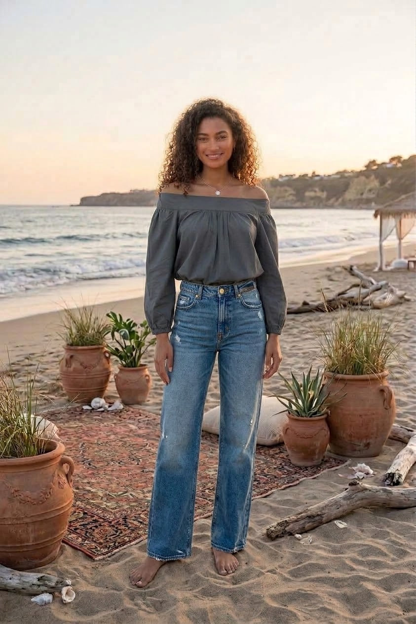 Of shoulder blouse